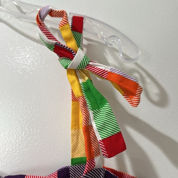 Colorful Plaid Crop Top - Picture 4 of 7